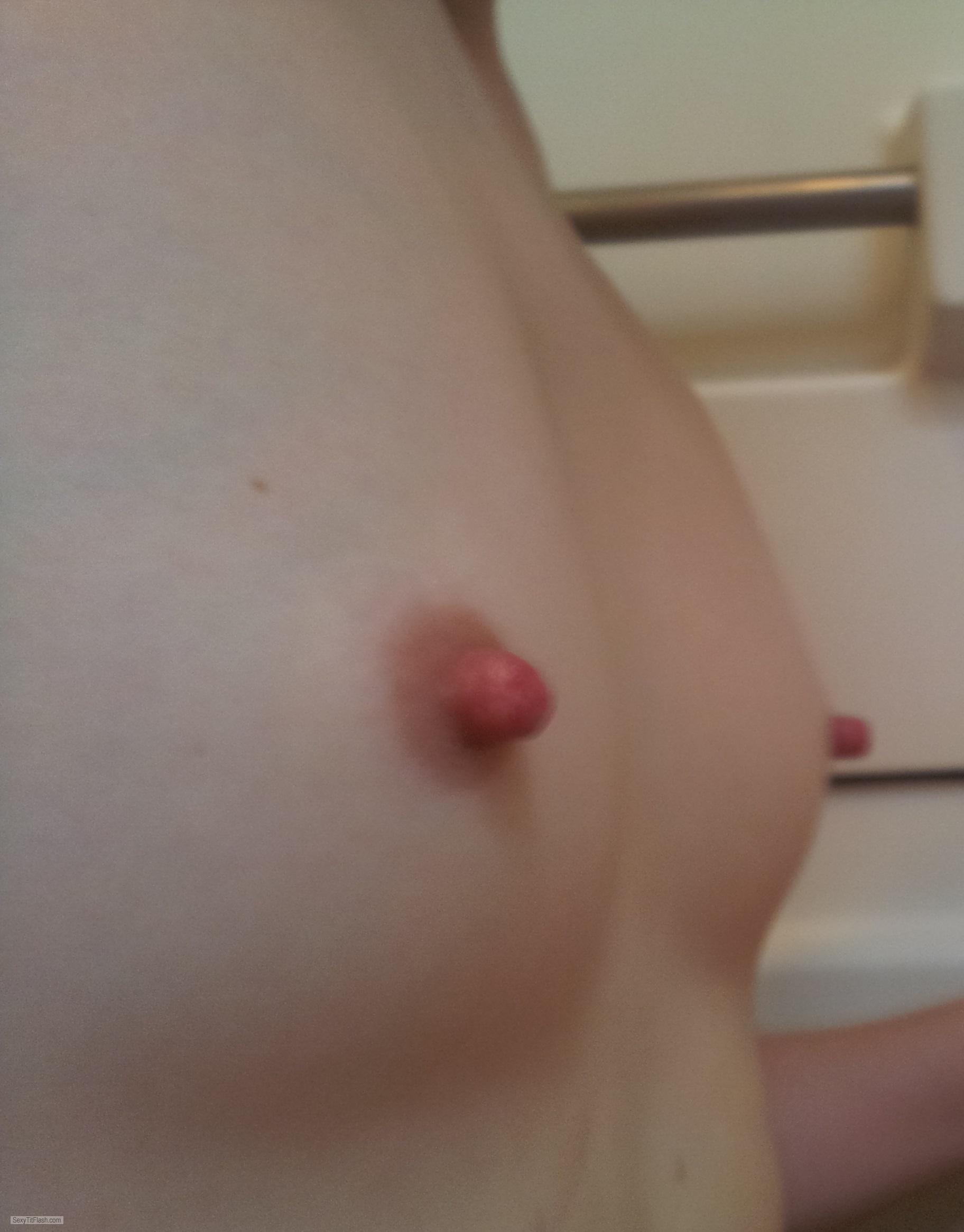 Tit Flash: My Very Small Tits (Selfie) - SideViewTitties from Mexico